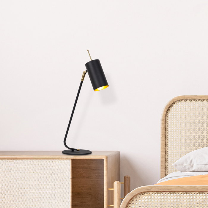 Opviq Sivani - MR-611 Lámpara de mesa Negro y Dorado